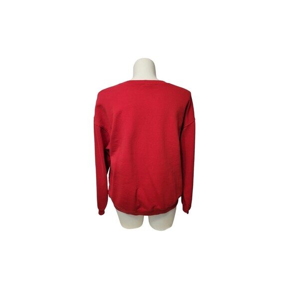 Disney Mickey & Friends Sweatshirt Juniors XXL 19 Red EUC Pullover - Picture 2 of 4